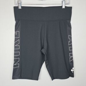 Nike Air Women's Stretch Athletic Ribbed Shorts Large Performance Workout Active